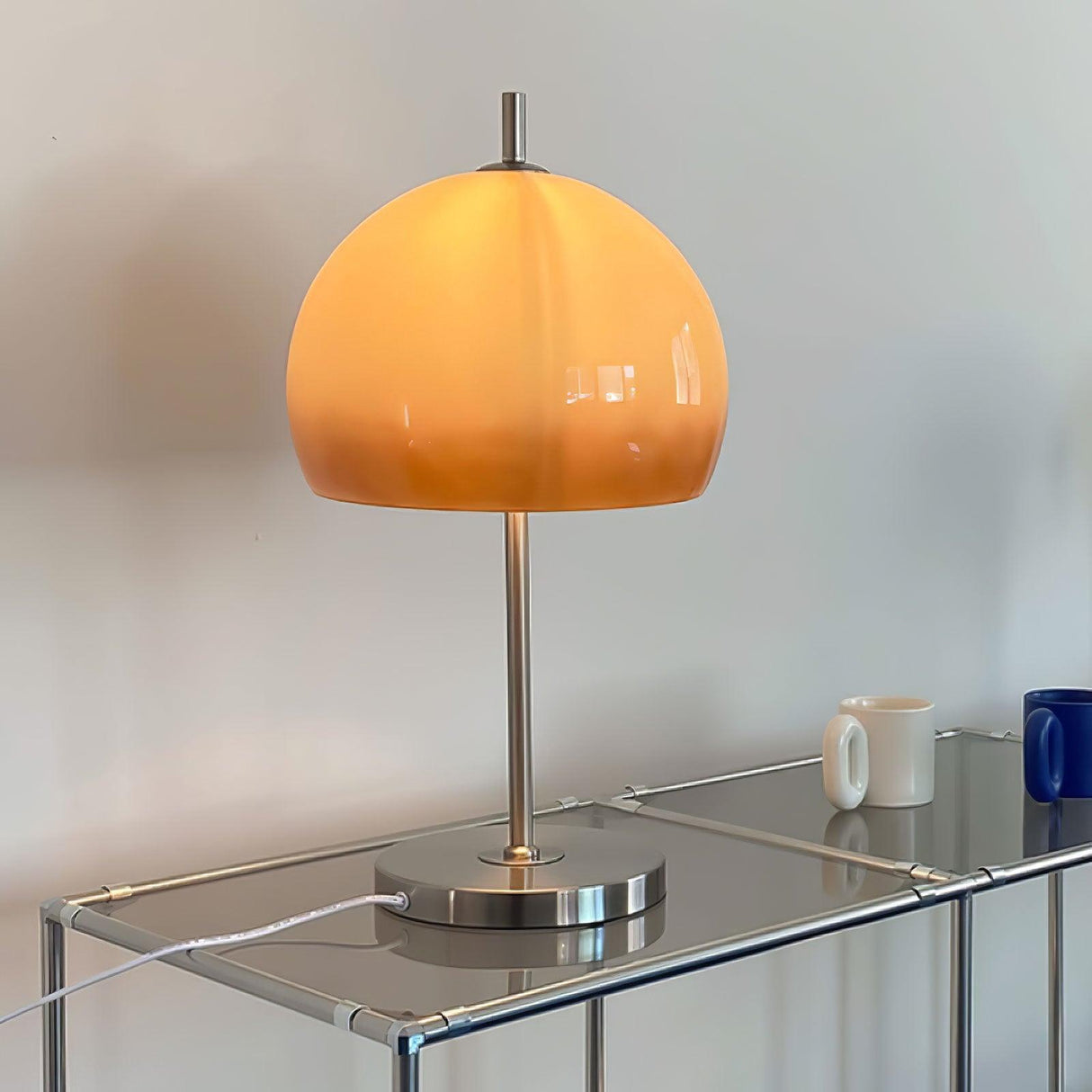 LumiDome Pilz-Tischlampe | Bauhaus Design Tischleuchte | Dekorative Beleuchtung | Stilvolle Nachttischlampe