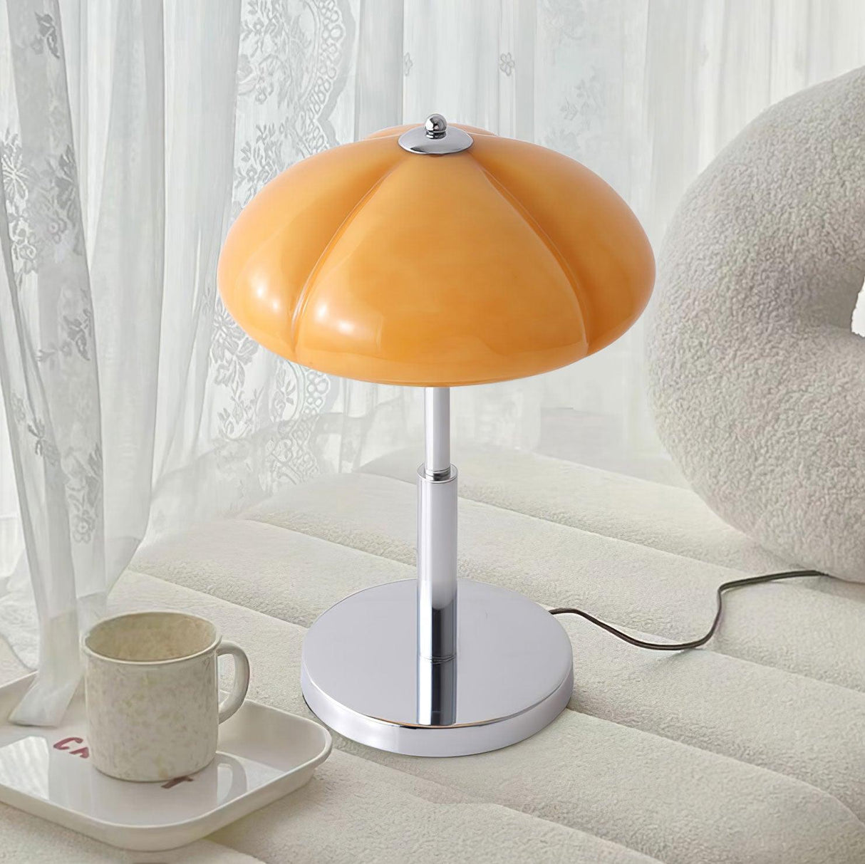 LumiDome Pilz-Tischlampe | Bauhaus Design Tischleuchte | Dekorative Beleuchtung | Stilvolle Nachttischlampe