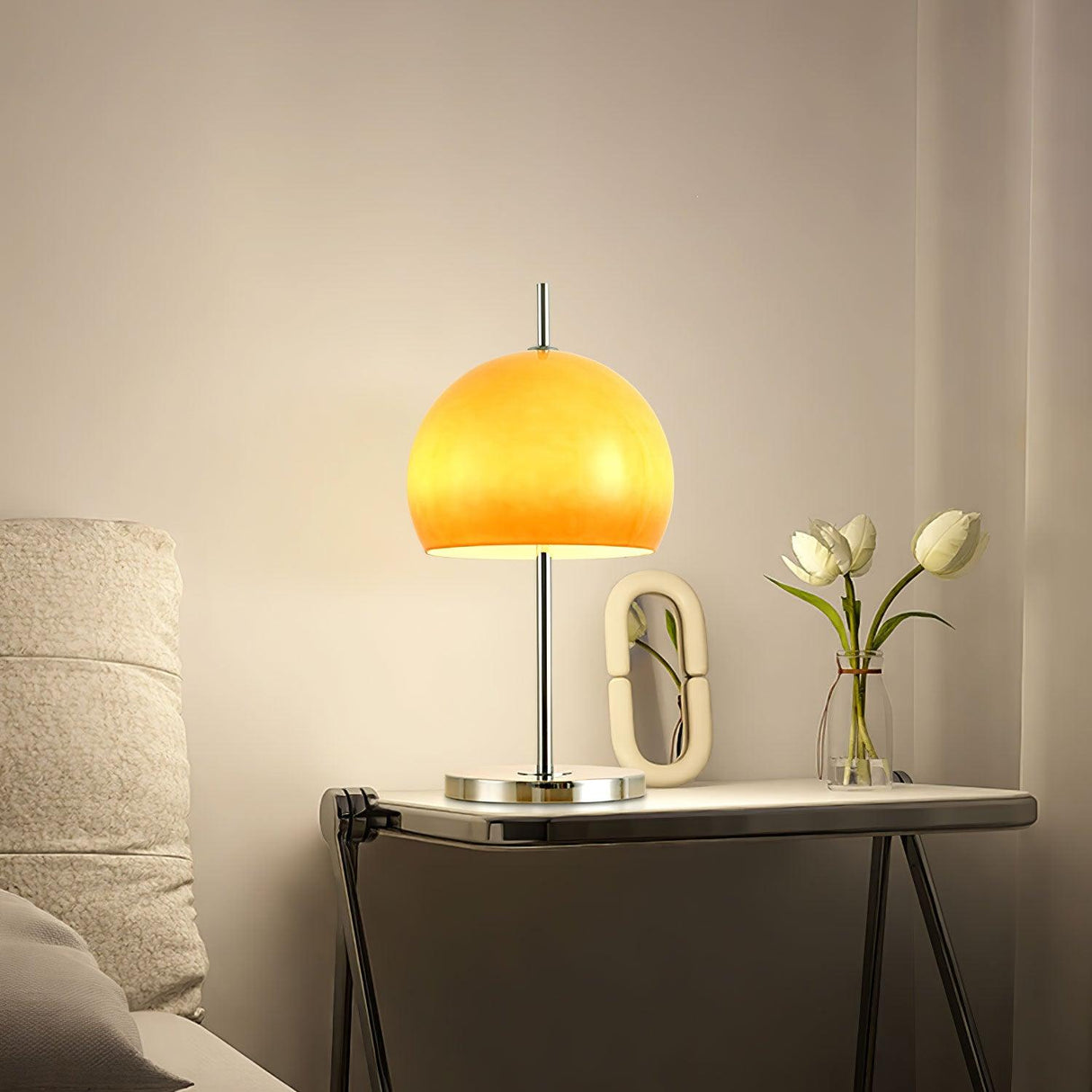 LumiDome Pilz-Tischlampe | Bauhaus Design Tischleuchte | Dekorative Beleuchtung | Stilvolle Nachttischlampe