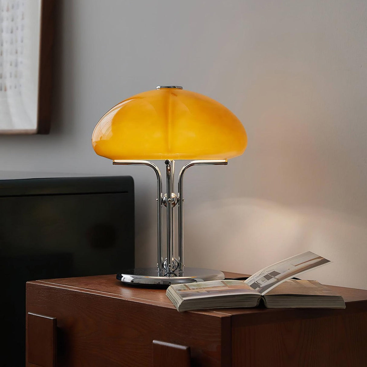 LumiDome Pilz-Tischlampe | Bauhaus Design Tischleuchte | Dekorative Beleuchtung | Stilvolle Nachttischlampe