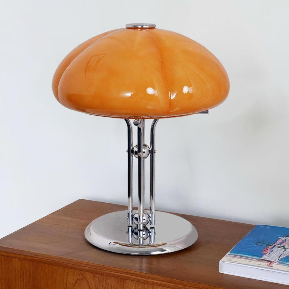 LumiDome Pilz-Tischlampe | Bauhaus Design Tischleuchte | Dekorative Beleuchtung | Stilvolle Nachttischlampe
