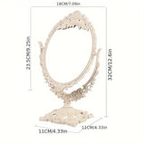 EternaMirror Vintage Schminkspiegel | Zeitloses Design | Eleganter Standspiegel für Ihr Zuhause