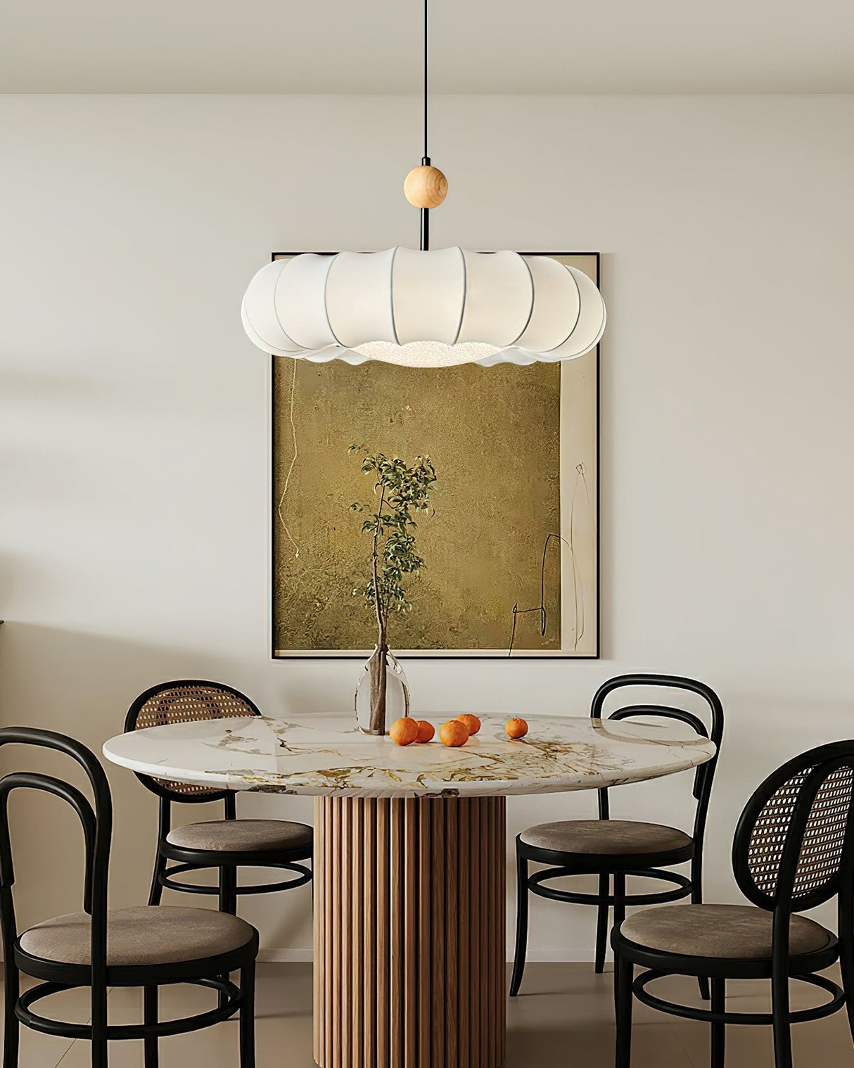 EtherealGlow Winnie Veil Pendelleuchte | Modernes Design | Stimmungsvolle Beleuchtung | Perfekt für Wohnzimmer