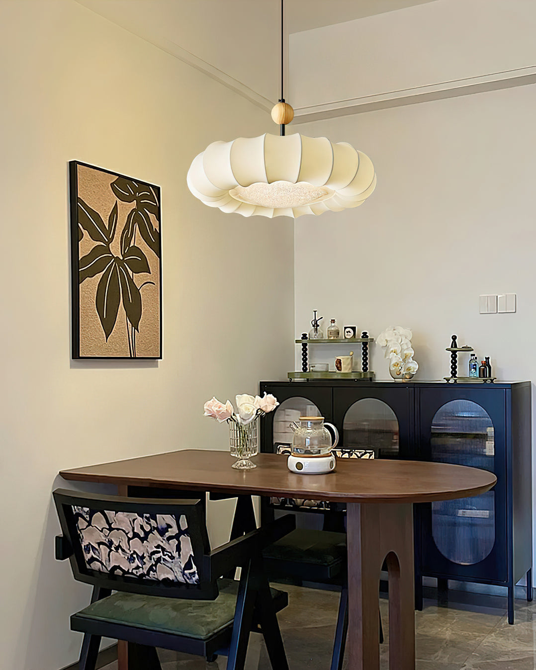 EtherealGlow Winnie Veil Pendelleuchte | Modernes Design | Stimmungsvolle Beleuchtung | Perfekt für Wohnzimmer