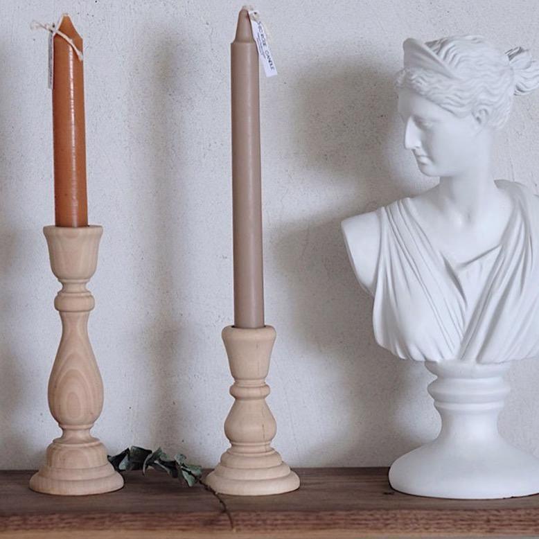 EternaWood Klassische Holz-Kerzenständer | Zeitloses Design | Elegante Tafel-Deko