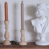 EternaWood Klassische Holz-Kerzenständer | Zeitloses Design | Elegante Tafel-Deko