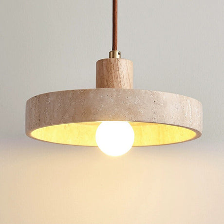 StoneLoom Vintage Wabi Sabi Pendelleuchte | Handgefertigtes Design | Natürliche Materialien | Innenbeleuchtung