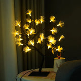 GlowBirch Faseroptische Baumleuchte | Weiße Birke Design | Stimmungsvolle Beleuchtung | Deko für Zuhause