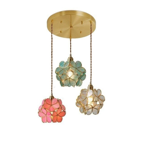 PetalGlow Glasblütenblatt-Pendelleuchte | Nordischer Stil | Elegantes Design für Ess- & Wohnzimmer
