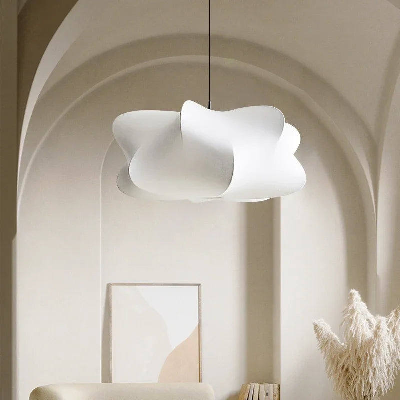 SilkAura Wabi-Sabi Pendelleuchte aus Seide | Elegantes Design | Dimmbares Licht | Ideal für Esszimmer & Wohnzimmer