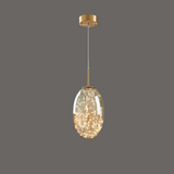 StarLuxe Moderne Graue Glas-Sternenhimmel Pendelleuchte | Dimmbar | Elegante Beleuchtung für Wohn- und Esszimmer