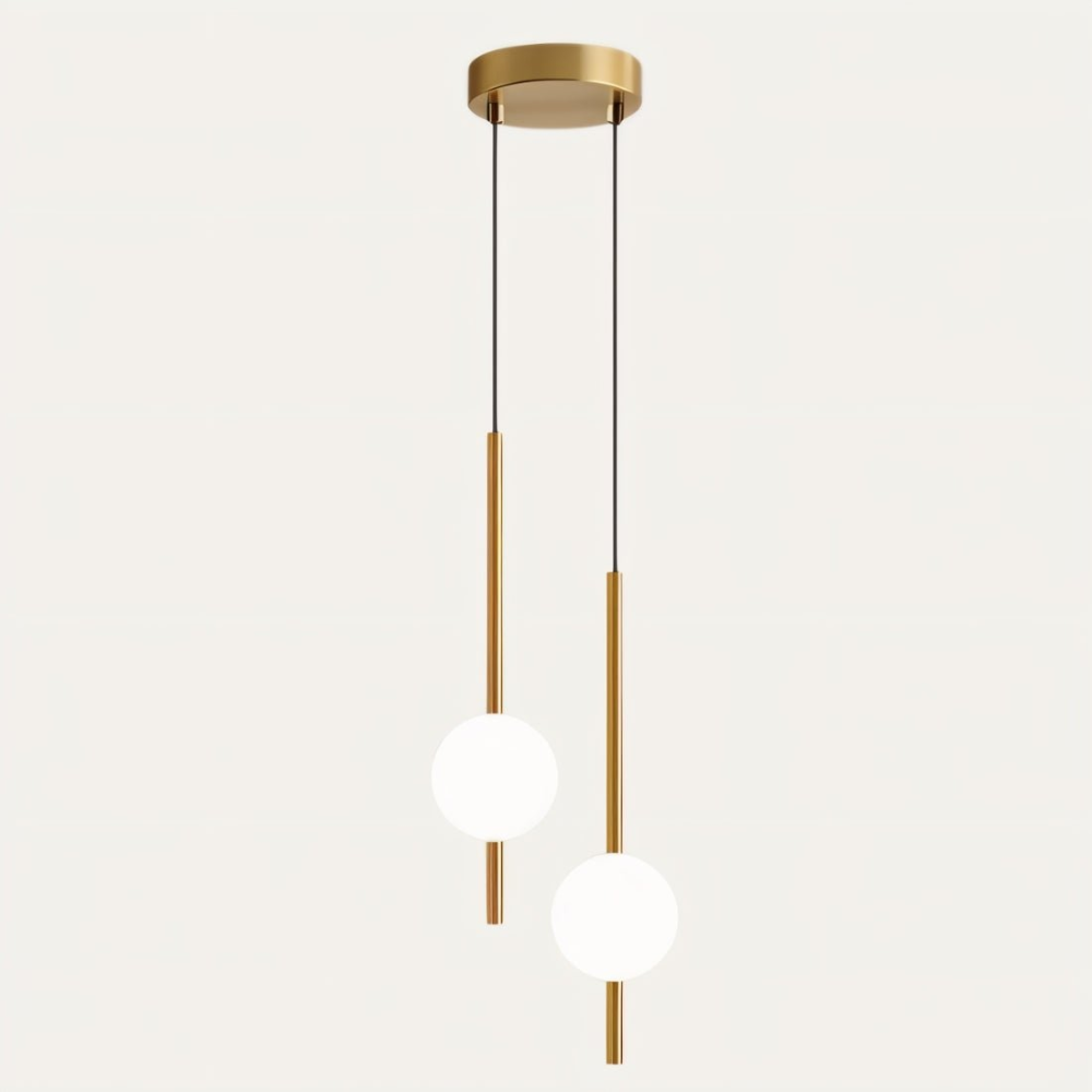 GlissAura LED Pendelleuchte | Modernes Design aus Metall & Glas | Dimmbare Hängelampe für Esszimmer & Wohnzimmer