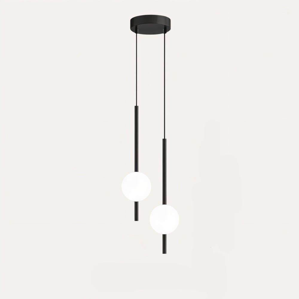 GlissAura LED Pendelleuchte | Modernes Design aus Metall & Glas | Dimmbare Hängelampe für Esszimmer & Wohnzimmer