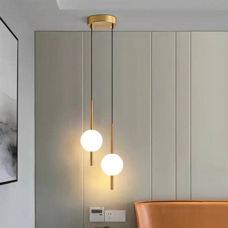 GlissAura LED Pendelleuchte | Modernes Design aus Metall & Glas | Dimmbare Hängelampe für Esszimmer & Wohnzimmer