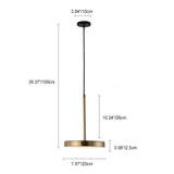 DrumAura – Minimalistisches LED Pendelleuchte Design | Modern | Metall | Warmes Licht | Wohnzimmer & Esszimmer