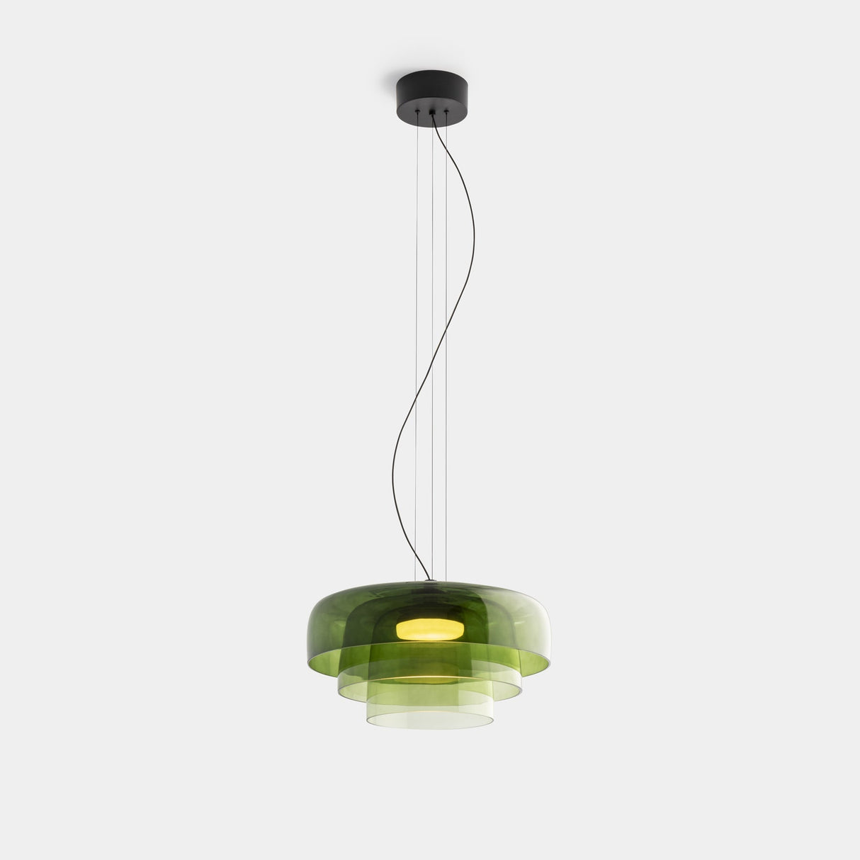 CrystalLume Glas-Deckenleuchte | Modernes Design | LED Beleuchtung | Stilvolle Innenbeleuchtung