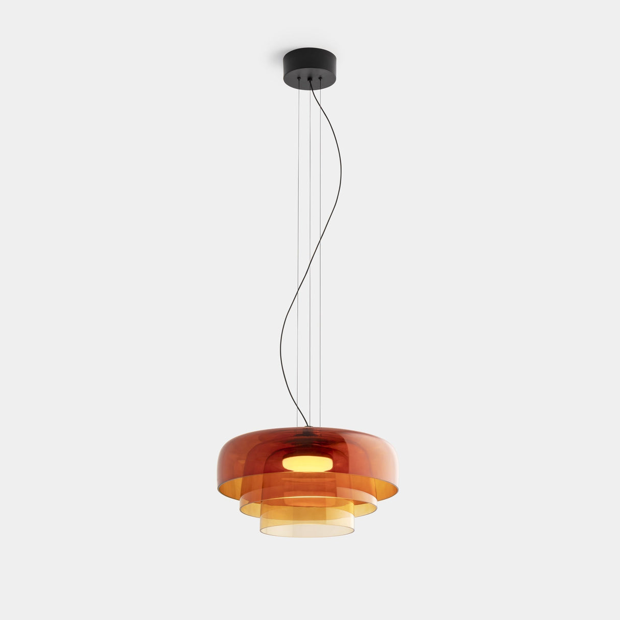 CrystalLume Glas-Deckenleuchte | Modernes Design | LED Beleuchtung | Stilvolle Innenbeleuchtung