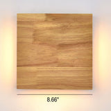 WabiLight Japanische Wabi-Sabi Holz-LED Wandlampe | Rechteckig oder Quadratisch | Warmes Ambiente
