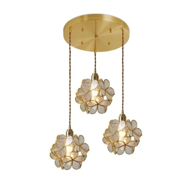 PetalGlow Glasblütenblatt-Pendelleuchte | Nordischer Stil | Elegantes Design für Ess- & Wohnzimmer