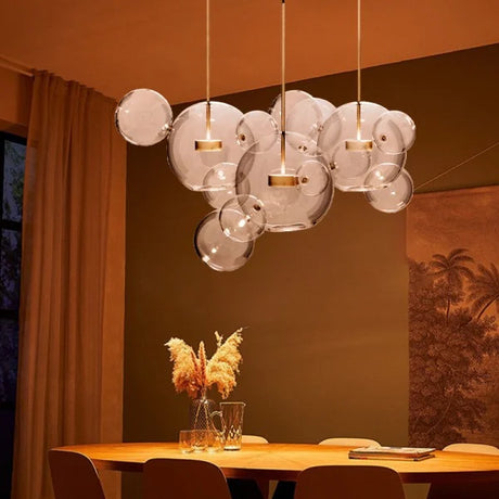 LunaBolle Elegante LED Pendelleuchte | Modernes Bubble-Design | Dimmbares Licht | Dekorative Beleuchtung für Esszimmer & Wohnzimmer