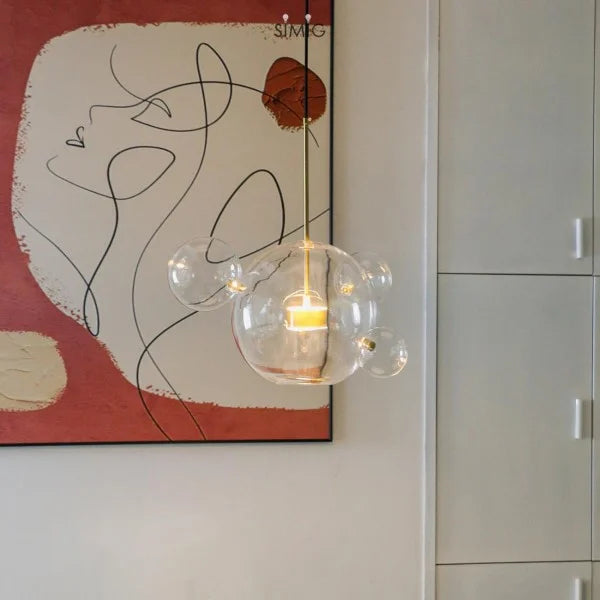 LunaBolle Elegante LED Pendelleuchte | Modernes Bubble-Design | Dimmbares Licht | Dekorative Beleuchtung für Esszimmer & Wohnzimmer