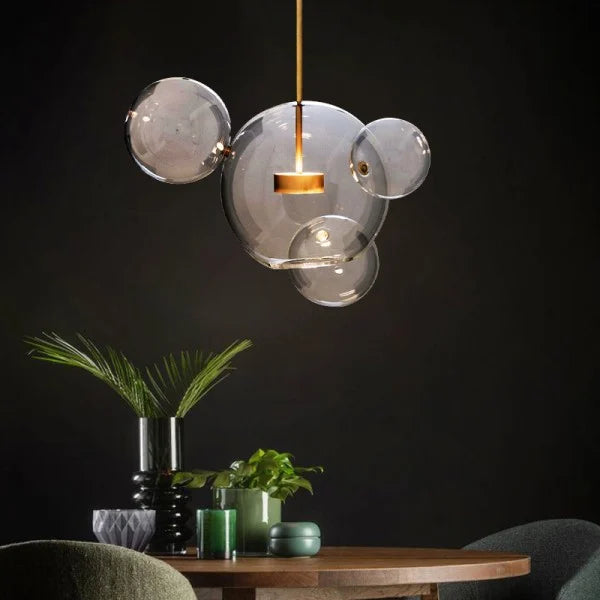 LunaBolle Elegante LED Pendelleuchte | Modernes Bubble-Design | Dimmbares Licht | Dekorative Beleuchtung für Esszimmer & Wohnzimmer
