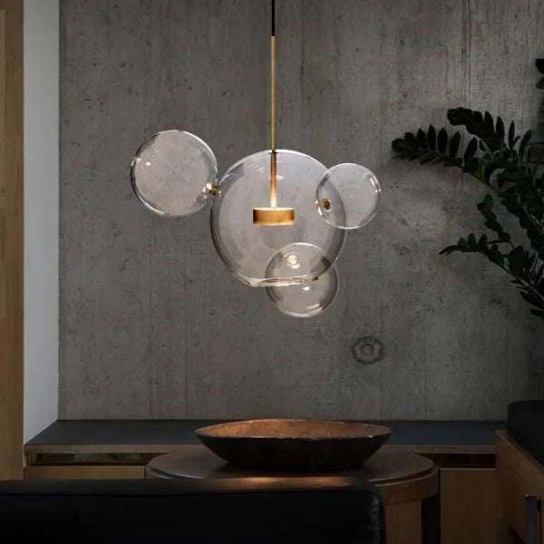 LunaBolle Elegante LED Pendelleuchte | Modernes Bubble-Design | Dimmbares Licht | Dekorative Beleuchtung für Esszimmer & Wohnzimmer