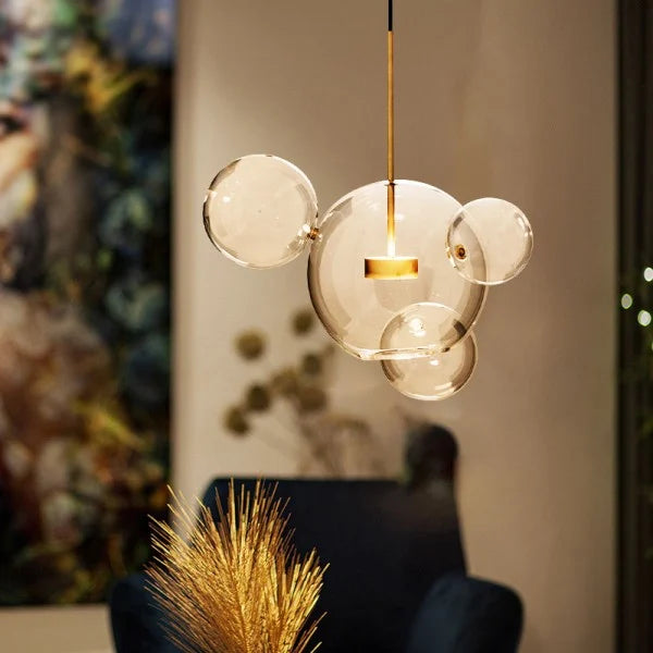 LunaBolle Elegante LED Pendelleuchte | Modernes Bubble-Design | Dimmbares Licht | Dekorative Beleuchtung für Esszimmer & Wohnzimmer