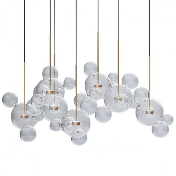 LunaBolle Elegante LED Pendelleuchte | Modernes Bubble-Design | Dimmbares Licht | Dekorative Beleuchtung für Esszimmer & Wohnzimmer