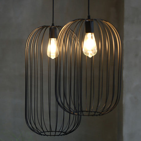 CageLume Streifenkäfig Stehleuchte | Industrielles Design | Perfekte Beleuchtung für Zuhause