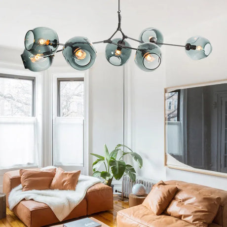 BubbleSphere Sputnik Kronleuchter mit Glaskugeln | Modernes Design | Luxuriöse Beleuchtung für Wohn- & Esszimmer