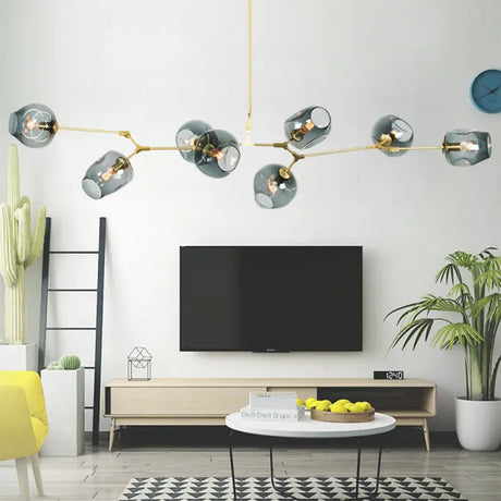 BubbleSphere Sputnik Kronleuchter mit Glaskugeln | Modernes Design | Luxuriöse Beleuchtung für Wohn- & Esszimmer