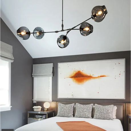 BubbleSphere Sputnik Kronleuchter mit Glaskugeln | Modernes Design | Luxuriöse Beleuchtung für Wohn- & Esszimmer