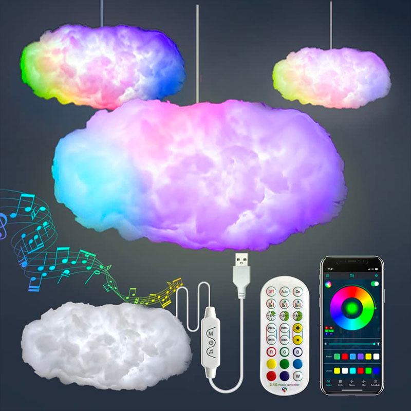 CloudAura Wolkenlicht LED Deckenleuchte | Stimmungsvolle Beleuchtung | Modernes Design für Zuhause