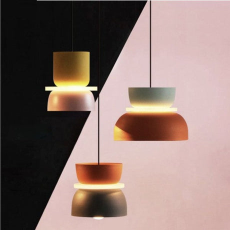 NordicGlow Moderne Pendelleuchte | Skandinavisches Design | Farbige Akzente | Dimmbar | Ideal für Esszimmer & Wohnzimmer