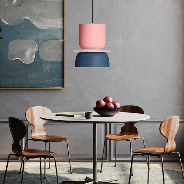NordicGlow Moderne Pendelleuchte | Skandinavisches Design | Farbige Akzente | Dimmbar | Ideal für Esszimmer & Wohnzimmer