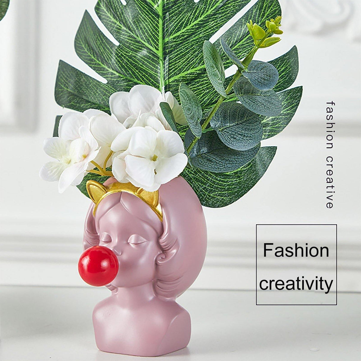 BubbleBloom Deko-Pflanzgefäß | Verspielte Büste mit Stil