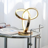 LuxeLoop Möbius-Ring LED Tischlampe | Luxus Leselampe | Modernes Design | Elegante Wohnraumbeleuchtung