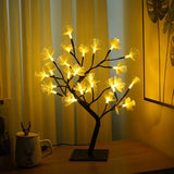 GlowBirch Faseroptische Baumleuchte | Weiße Birke Design | Stimmungsvolle Beleuchtung | Deko für Zuhause