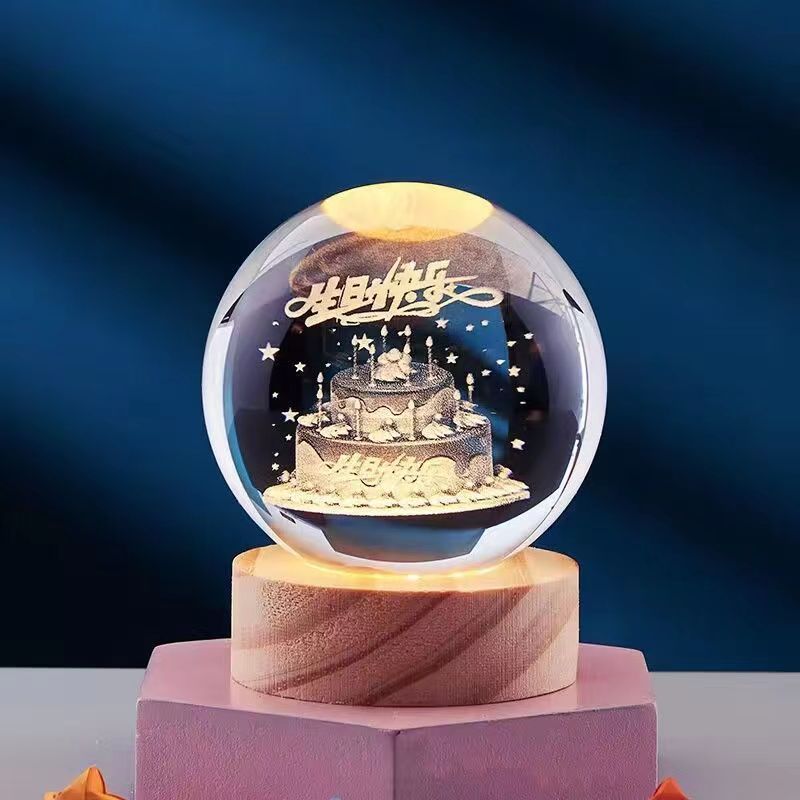 StarGlow 3D Kristall Nachtlicht | Elegantes Stimmungslicht | Magische Dekoration