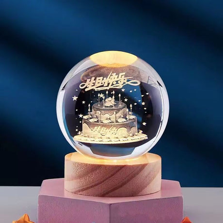 StarGlow 3D Kristall Nachtlicht | Elegantes Stimmungslicht | Magische Dekoration