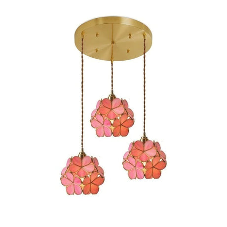 PetalGlow Glasblütenblatt-Pendelleuchte | Nordischer Stil | Elegantes Design für Ess- & Wohnzimmer