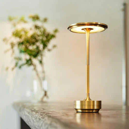 LunaLuxe Moderne LED-Tischleuchte | Kabellos & Dimmbar | Perfekte Deko & Leselampe