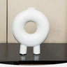 FloraLoop Donut-Blumenvase | Modernes Design | Minimalistische Keramikvase | Deko für Zuhause