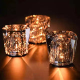 Luminique Aura Kabellose Kristall Tischlampe | LED-Stimmungslicht | Luxuriöse Beleuchtung für Zuhause