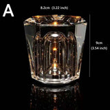 Luminique Aura Kabellose Kristall Tischlampe | LED-Stimmungslicht | Luxuriöse Beleuchtung für Zuhause