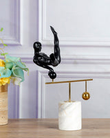 FlexionArt Moderne Gymnastik-Skulptur | Elegante Dekofigur | Stilvolle Wohnkultur für Zuhause und Büro