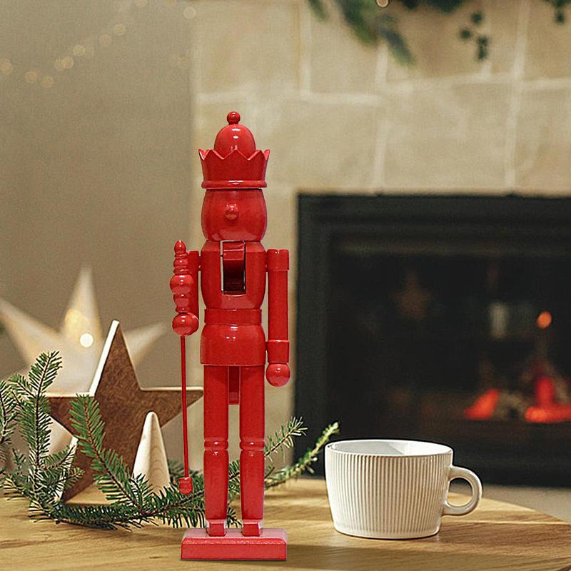 NutroKing Klassische Nussknacker Dekorationen | Handgefertigte Weihnachtsdeko | Traditioneller Holz-Look