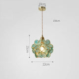 PetalGlow Glasblütenblatt-Pendelleuchte | Nordischer Stil | Elegantes Design für Ess- & Wohnzimmer