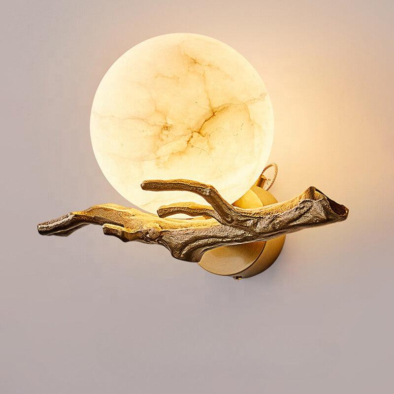 LunaMarmo Marmor-Wandlampe | Kreatives Design | LED Beleuchtung für Stilvolle Innenräume